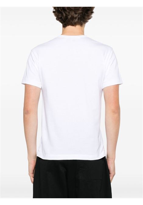 emblem t-shirt unisex white COMME DES GARÇONS PLAY | AX-T801-0511